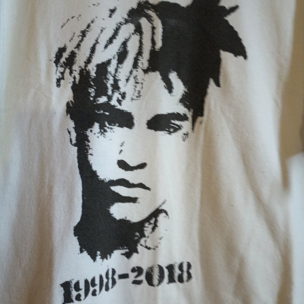 Men's White XL XXXTENTACION Rap Memorial T-Shirt Music Streetwear